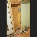 Wiring in place Wiring in place