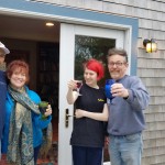 Celebratory Drink with Happy Customer Celebratory Drink with Happy Customer